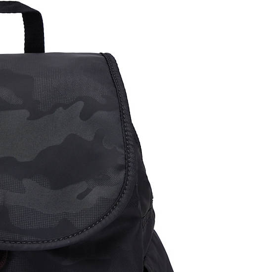 Kipling City Pack Small Classic Hátizsák Fekete Camo | HU 1500YX